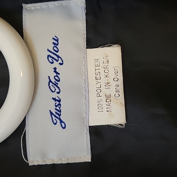 VTG JUST FOR YOU Glam Rock Two-Tone Gunmetal Metallic Ruched Swishy Jacket - Picture 7 of 8